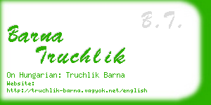 barna truchlik business card